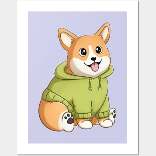 A Cute Little Corgi Dog Posters and Art